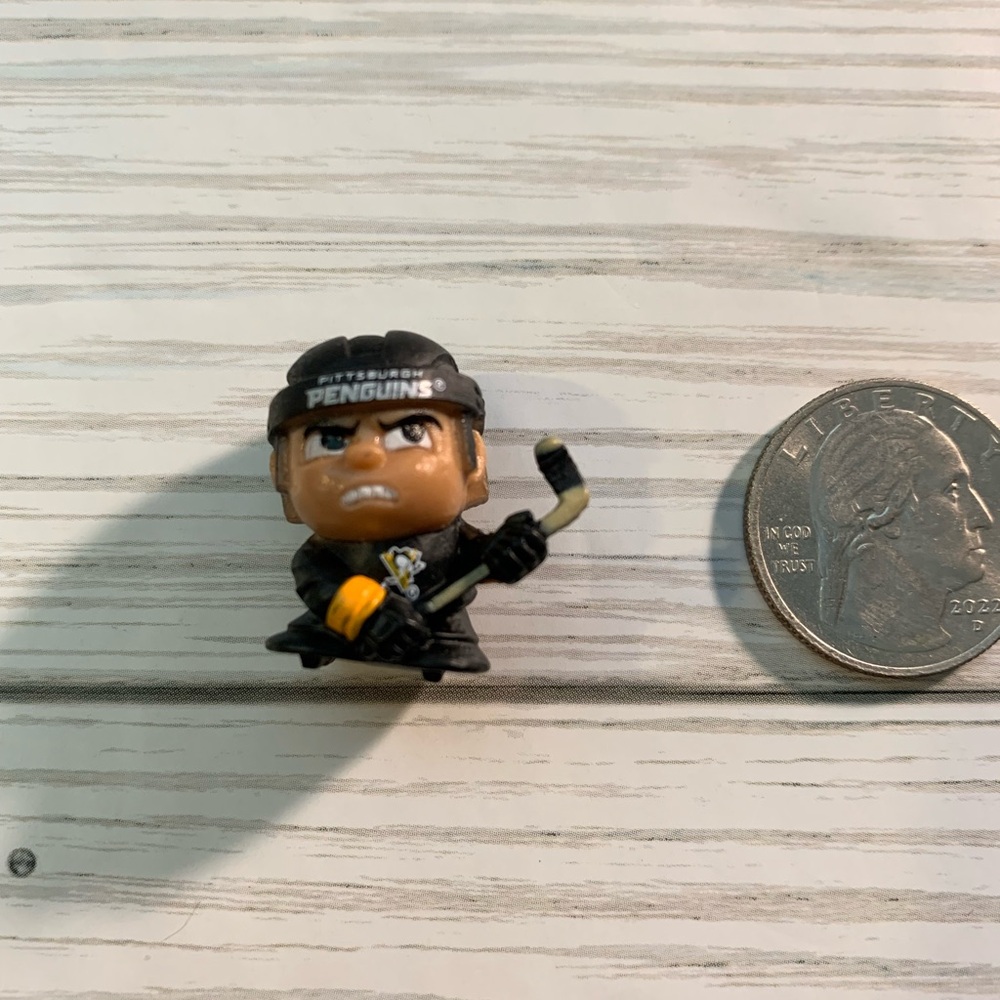 Teeny Mates Pittsburgh Penguins Hockey Keychain Upcycled